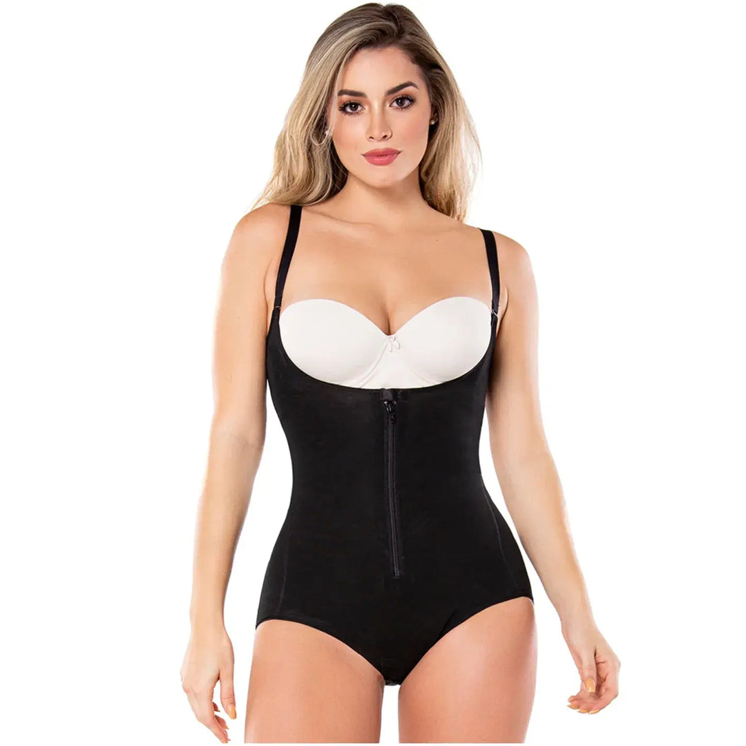 Diane & Geordi 2411 | Women's Tummy Control Butt Lifting Bodysuit | Postpartum Colombian Girdle | Fajas Colombianas | Powernet Siluets