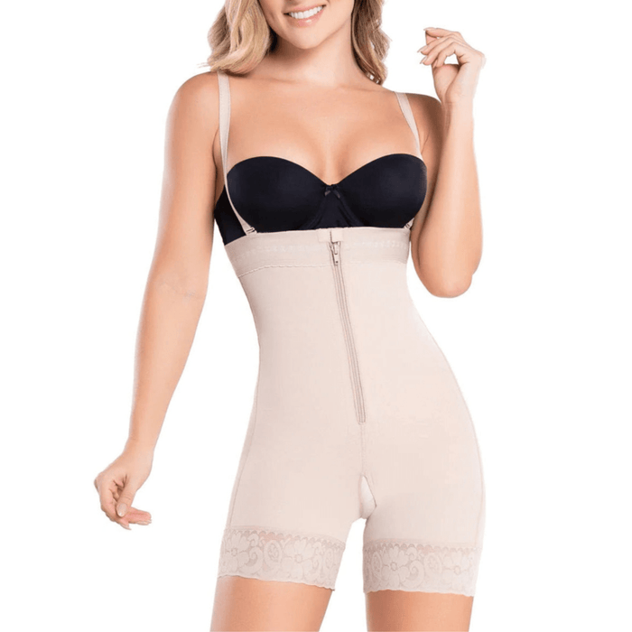 Diane & Geordi 002407 | Colombian Strapless High Compression Bodysuit | Tummy Control & Postpartum Faja - Colombian Shapewear | Siluets