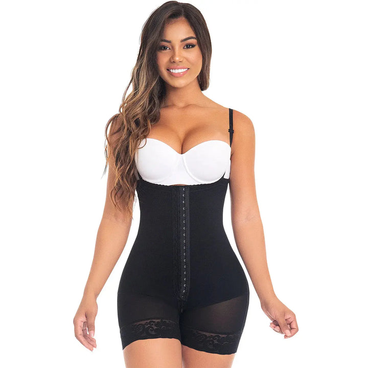 Fajas MYD 0066 Strapless Mid Thigh Body Shaper for Women / Powernet Siluets