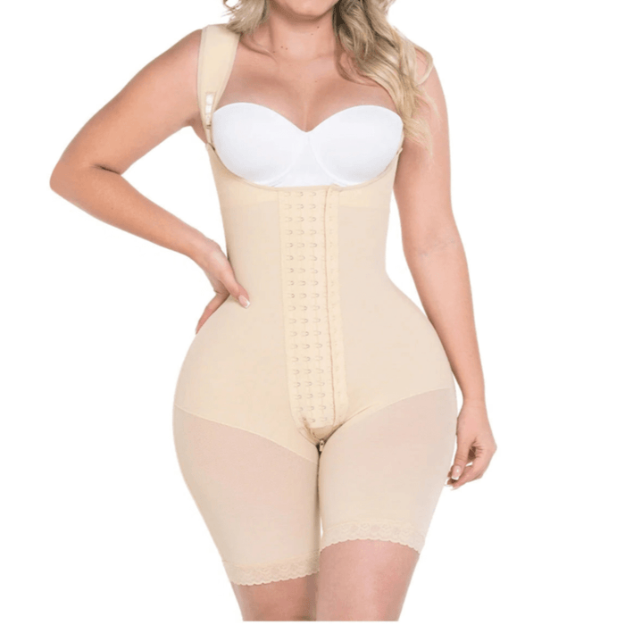 Fajas MYD 0489 – Post - Surgery Mid - Thigh Bodysuit | Colombian Shapewear for Hourglass & Guitar Body Types - Colombian Shapewear | Siluets