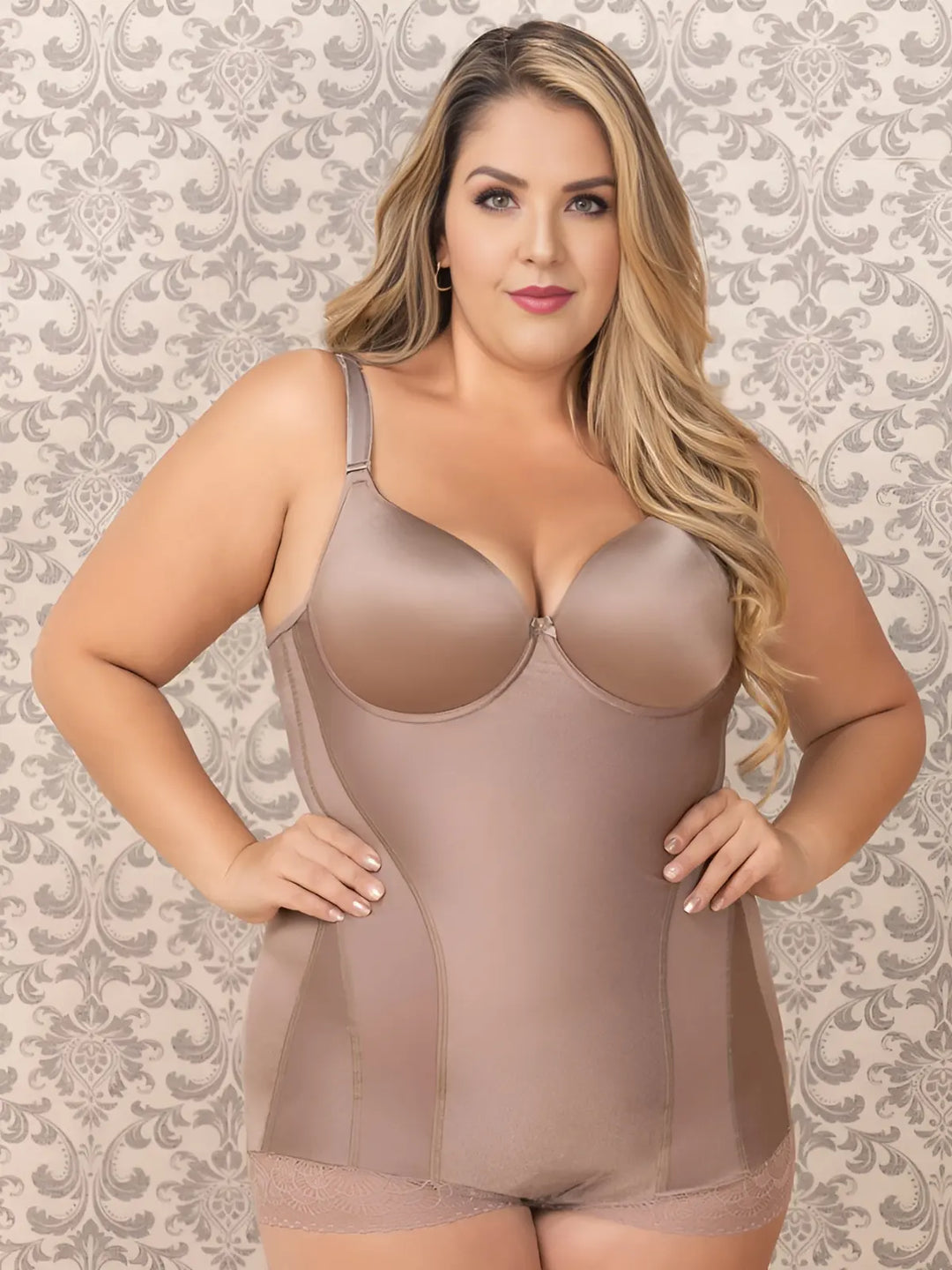 Firm Compression Body Shaper with Contouring Bra and Hook & Eye Closure | Targeted Support | Made in Colombia Siluets