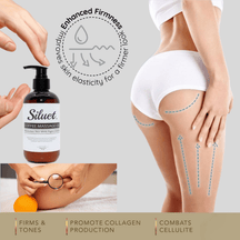 Siluet Coffee Massage Oil – Anti - Cellulite, Stretch Mark & Skin Firming (8 oz) - Colombian Shapewear | Siluets