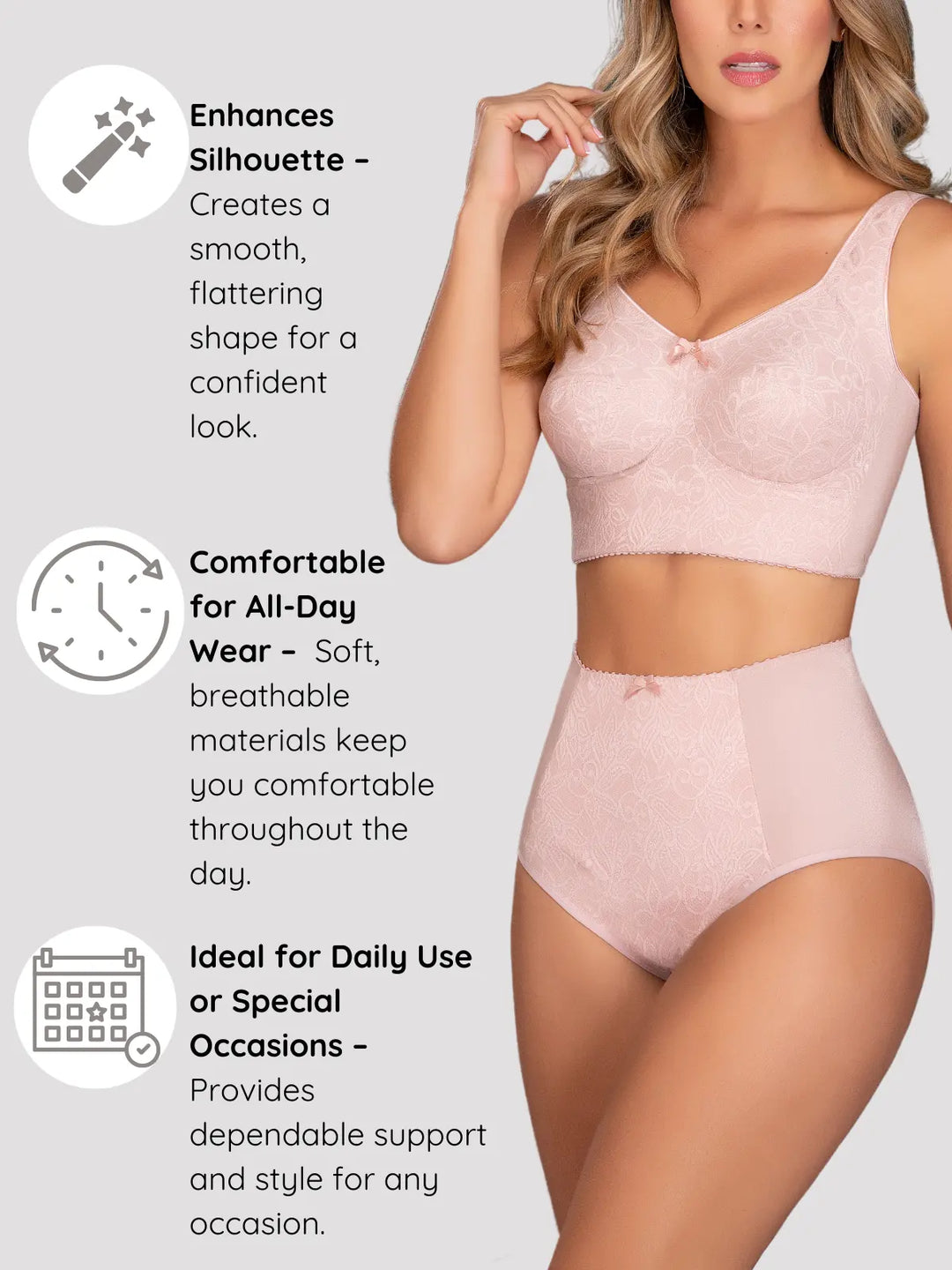 High-Waist Tummy Control Lace Panties – Achieve a Smooth, Confident Look with All-Day Comfort Siluets