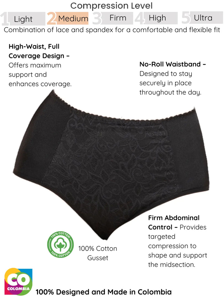 High-Waist Tummy Control Lace Panties – Achieve a Smooth, Confident Look with All-Day Comfort Siluets