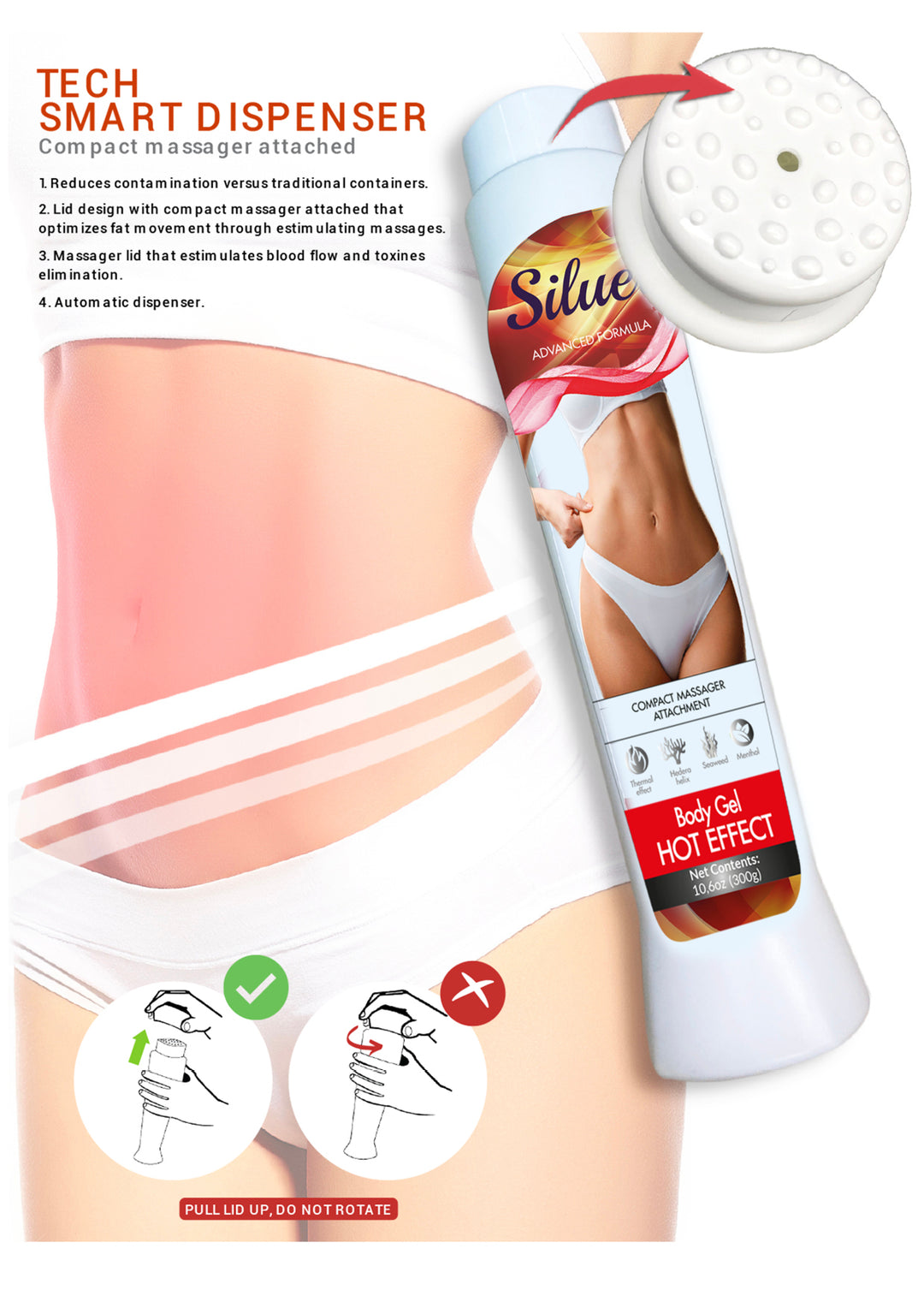 Siluet Thermal Reducer Hot Gel with Seaweed and Botanical Extracts