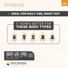 SONRYSE 056BF | Panty Bodysuit Shapewear with Built - in Bra | Postpartum and Daily Use | Powernet - Colombian Shapewear | Siluets