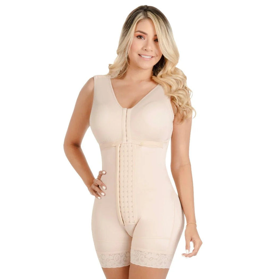 Fajas Sonryse TR086BF – Colombian Faja | Built - In Bra & Triconet - Colombian Shapewear | Siluets