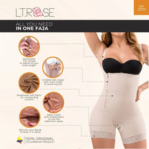 LT Rose 21111 Colombian Bodysuit – Butt Lifter & Thigh Shaper - Colombian Shapewear | Siluets
