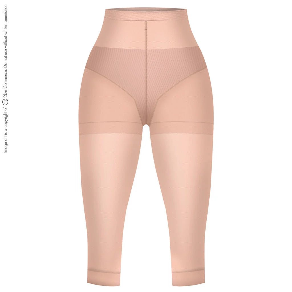 LT.Rose 21993 | High Waist Butt - Lifting Compression Capris | Knee - Length Thigh Shaper - Colombian Shapewear | Siluets