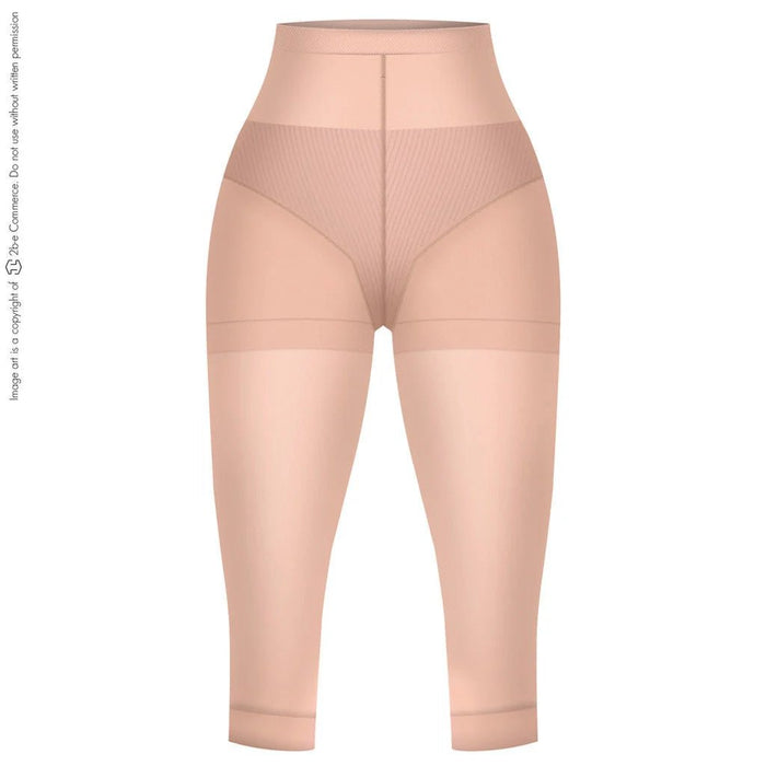 LT.Rose 21993 | High Waist Butt - Lifting Compression Capris | Knee - Length Thigh Shaper - Colombian Shapewear | Siluets