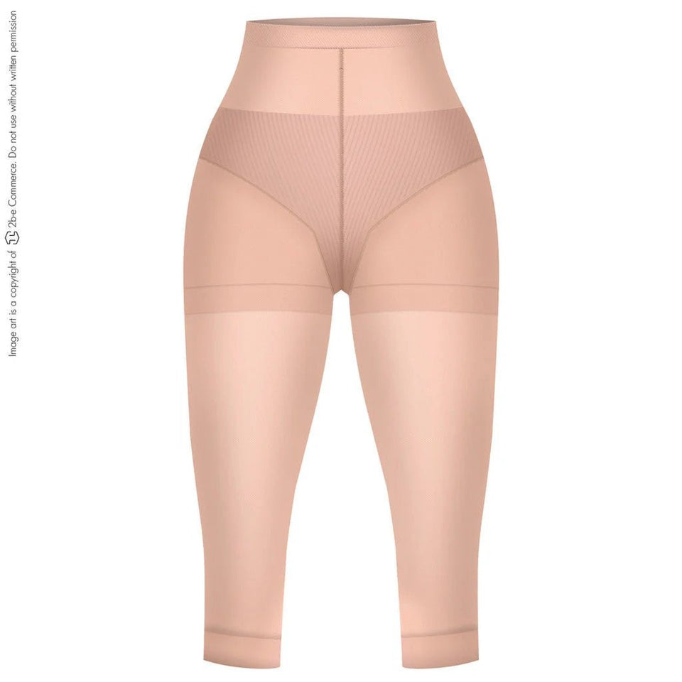 LT.Rose 21993 | High Waist Butt - Lifting Compression Capris | Knee - Length Thigh Shaper - Colombian Shapewear | Siluets