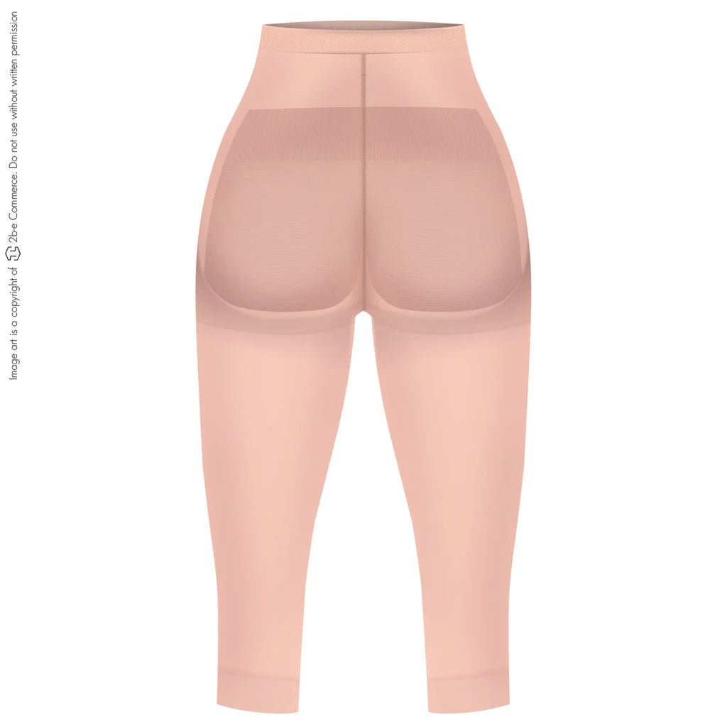 LT.Rose 21993 | High Waist Butt - Lifting Compression Capris | Knee - Length Thigh Shaper - Colombian Shapewear | Siluets