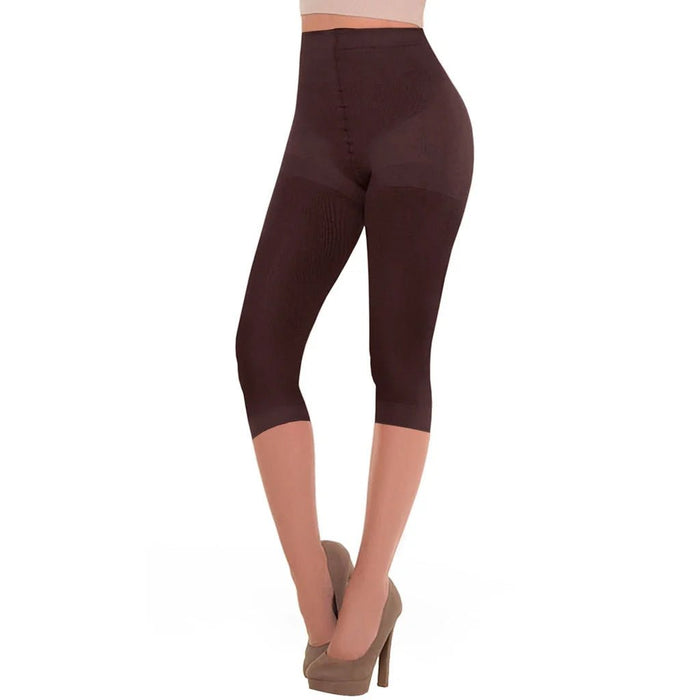 LT.Rose 21993 | High Waist Butt - Lifting Compression Capris | Knee - Length Thigh Shaper - Colombian Shapewear | Siluets