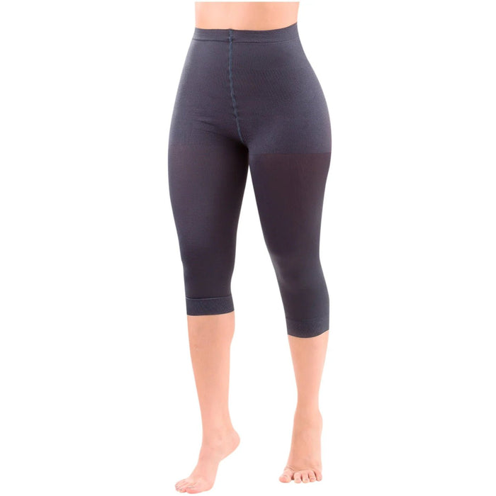 LT.Rose 21993 | High Waist Butt - Lifting Compression Capris | Knee - Length Thigh Shaper - Colombian Shapewear | Siluets