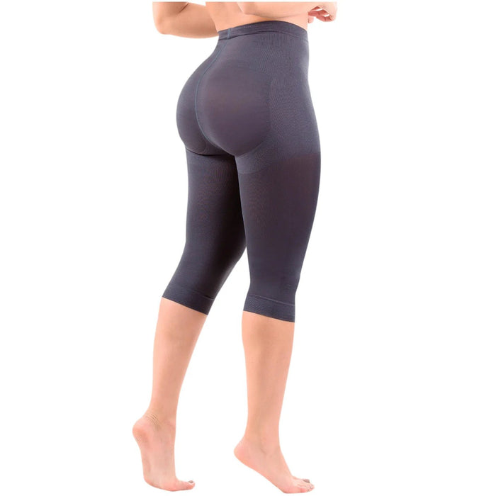 LT.Rose 21993 | High Waist Butt - Lifting Compression Capris | Knee - Length Thigh Shaper - Colombian Shapewear | Siluets