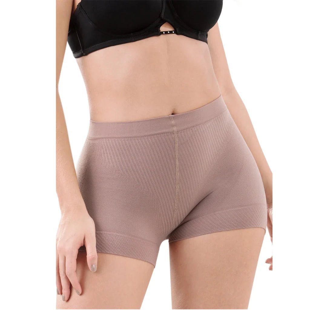LT.Rose 21996 | High Waist Mid Thigh Fupa Control Shaper | Natural Butt Lifting Shorts - Colombian Shapewear | Siluets
