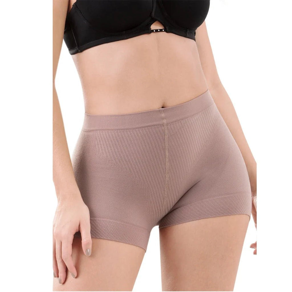 LT.Rose 21996 | High Waist Mid Thigh Fupa Control Shaper | Natural Butt Lifting Shorts - Colombian Shapewear | Siluets