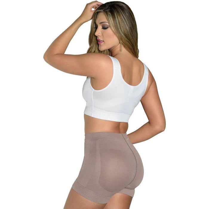 LT.Rose 21996 | High Waist Mid Thigh Fupa Control Shaper | Natural Butt Lifting Shorts - Colombian Shapewear | Siluets