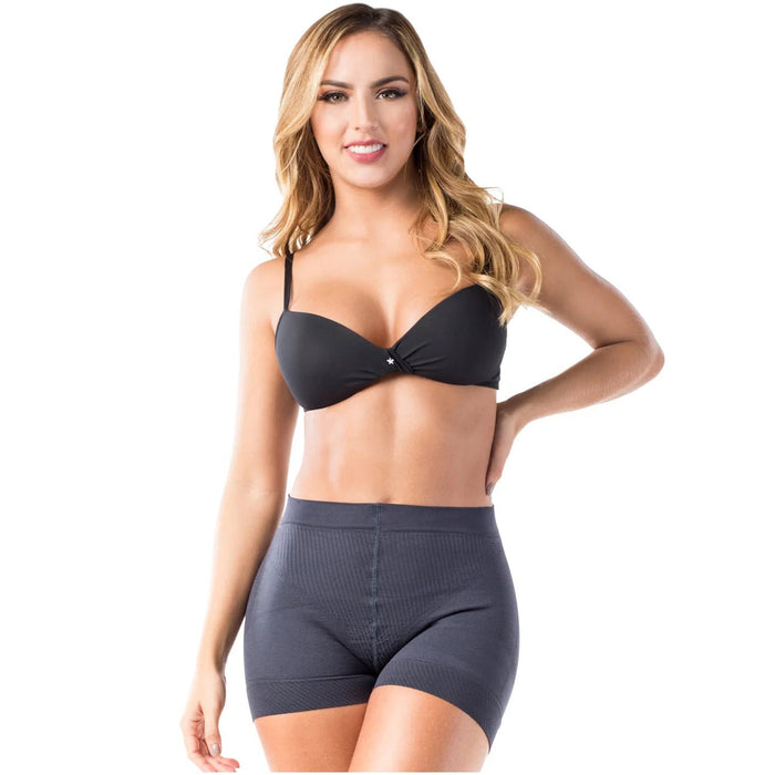 LT.Rose 21996 | High Waist Mid Thigh Fupa Control Shaper | Natural Butt Lifting Shorts - Colombian Shapewear | Siluets