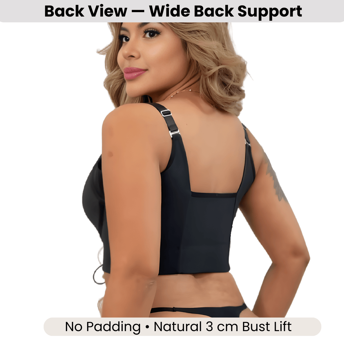 LU5 Adjustable Push - Up Bra | Natural Lift | Corset Cleavage | Back - Smoothing Support - Colombian Shapewear | Siluets
