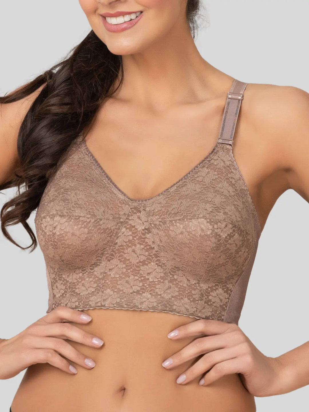 Lace No Hoop Bra with Full Coverage and Perfect Fit | Wireless Support for Ultimate Comfort | Made in Colombia Siluets