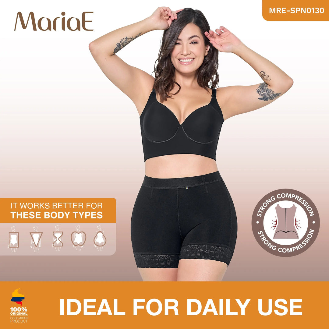 MARIAE FU101 Fajas Colombianas – High Waist Butt Lifter Shaper Shorts | High Compression Shapewear Siluets