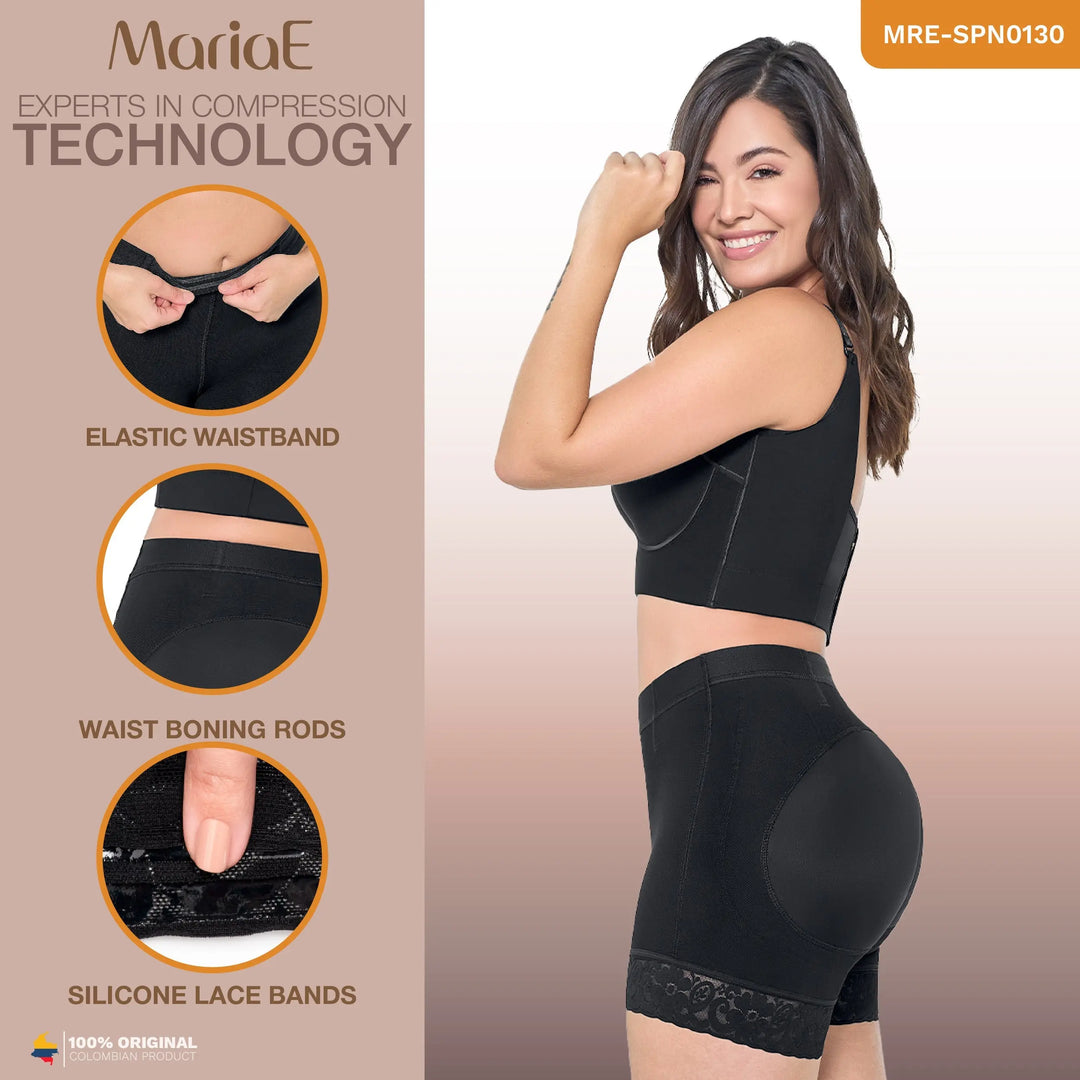 MARIAE FU101 Fajas Colombianas – High Waist Butt Lifter Shaper Shorts | High Compression Shapewear Siluets