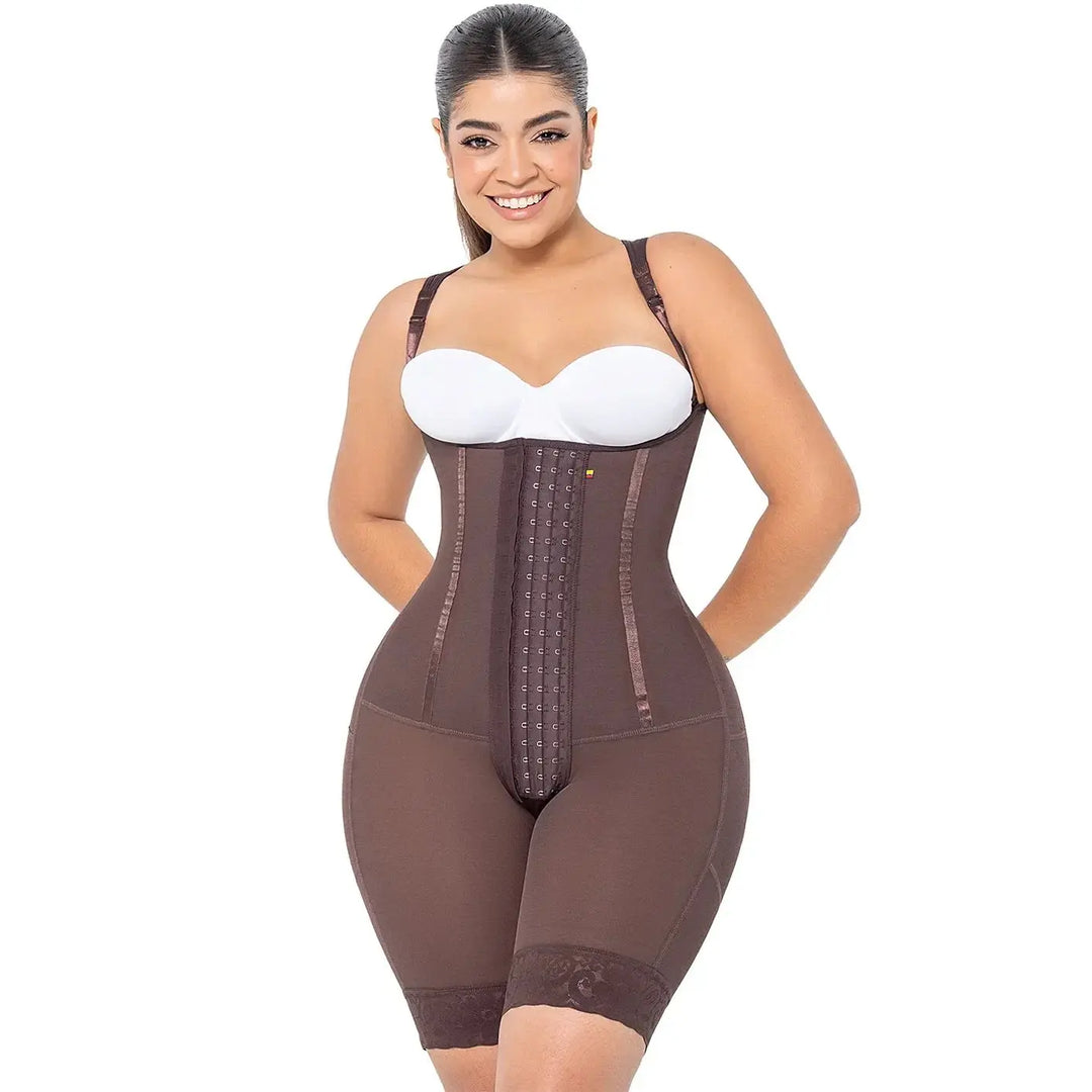 MARIAE RXC333V Fajas Colombianas – High Compression Bodysuit with Inner Elastic Bones | Daily Use & Body Sculpting Shapewear Siluets