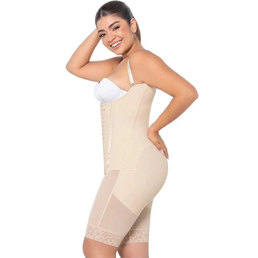 MARIAE RXC333V Fajas Colombianas Reductoras Moldeadoras Daily Use Shapewear Bodysuit High Compression Garment with Inner Elastic Bones | RA002 Siluets