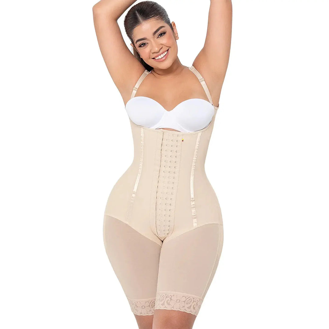 MARIAE RXC333V Fajas Colombianas Reductoras Moldeadoras Daily Use Shapewear Bodysuit High Compression Garment with Inner Elastic Bones | RA002 Siluets