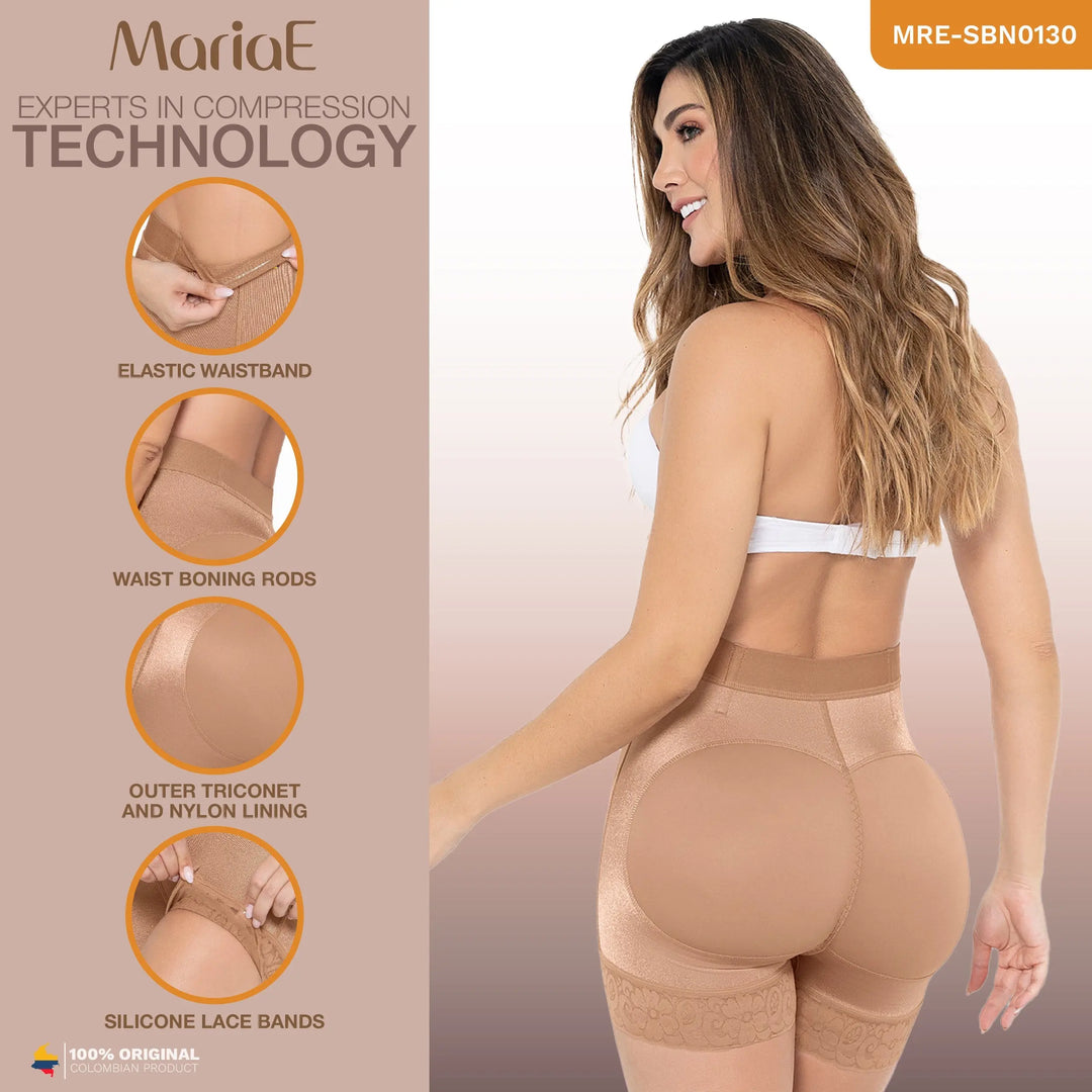 MARIAE SBN0130 | High-Waisted Butt Lifting Shapewear Shorts for Women – Fajas Colombianas Triconet Siluets