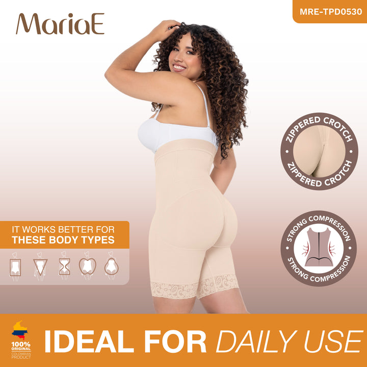 MARIAE TPD0530 Fajas Colombianas High Waisted Shaper Shorts for Women Butt Lift High Compression Front Hooks | FC304