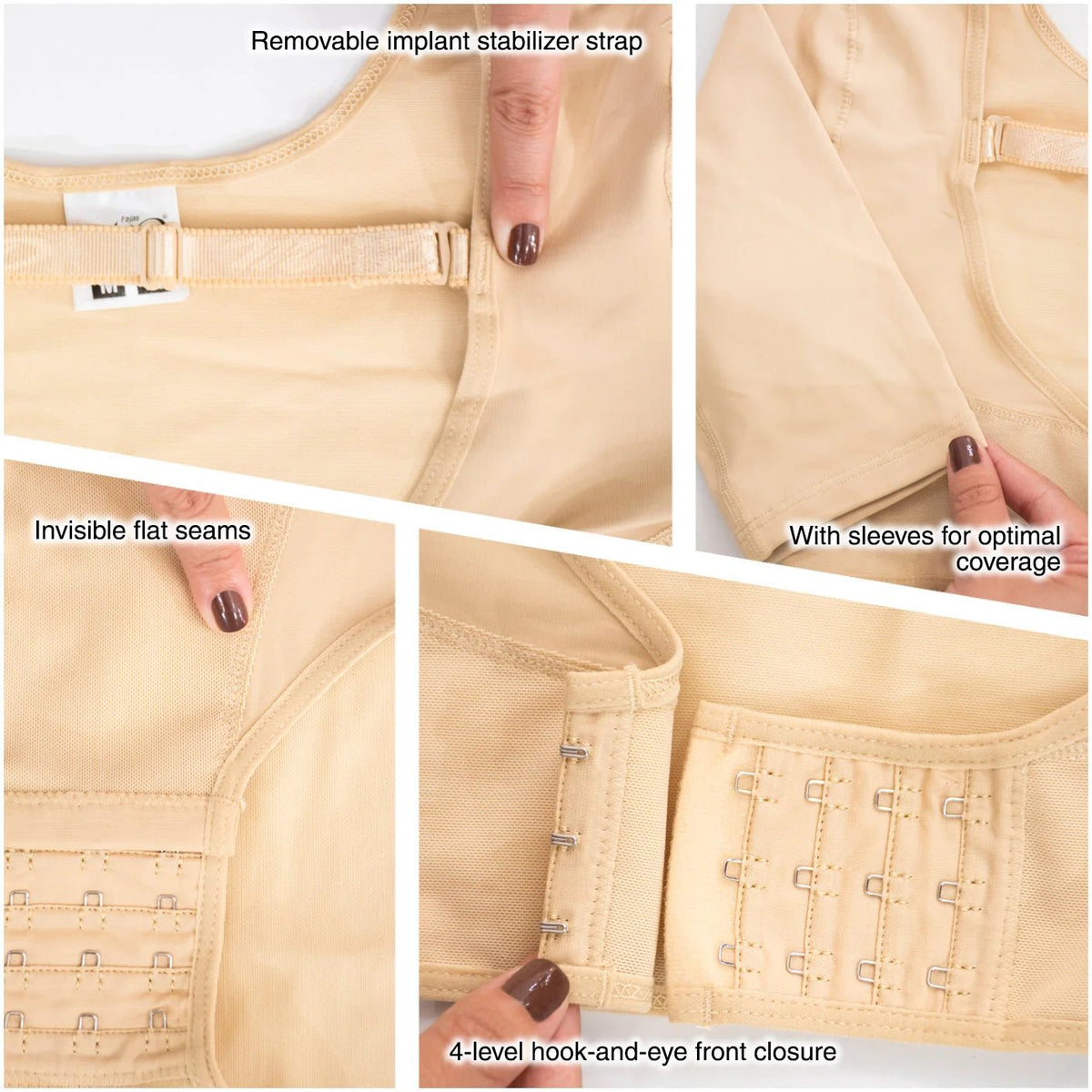 Fajas MYD CH0004 – Post - Surgical Compression Vest | Arm & Bust Support - Colombian Shapewear | Siluets