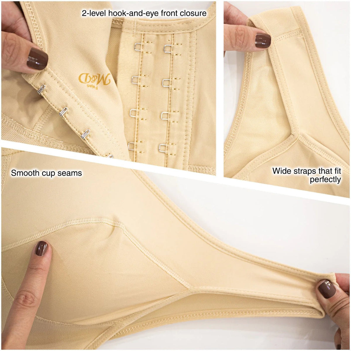 Fajas MYD B0016 – Colombian Post - Surgical Bra | Breast Augmentation Support - Colombian Shapewear | Siluets