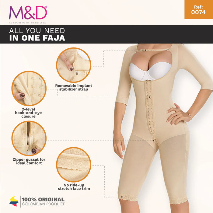 Fajas MYD 0074 – Colombian Full Body Shaper | High Compression Faja - Colombian Shapewear | Siluets