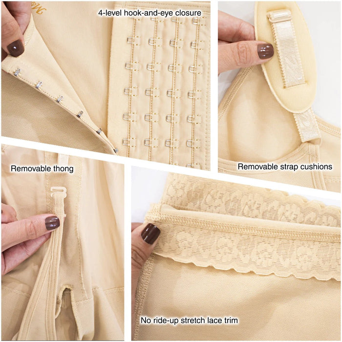 Fajas MYD 0080 – Colombian Full Bodysuit | High Compression Shapewear - Colombian Shapewear | Siluets