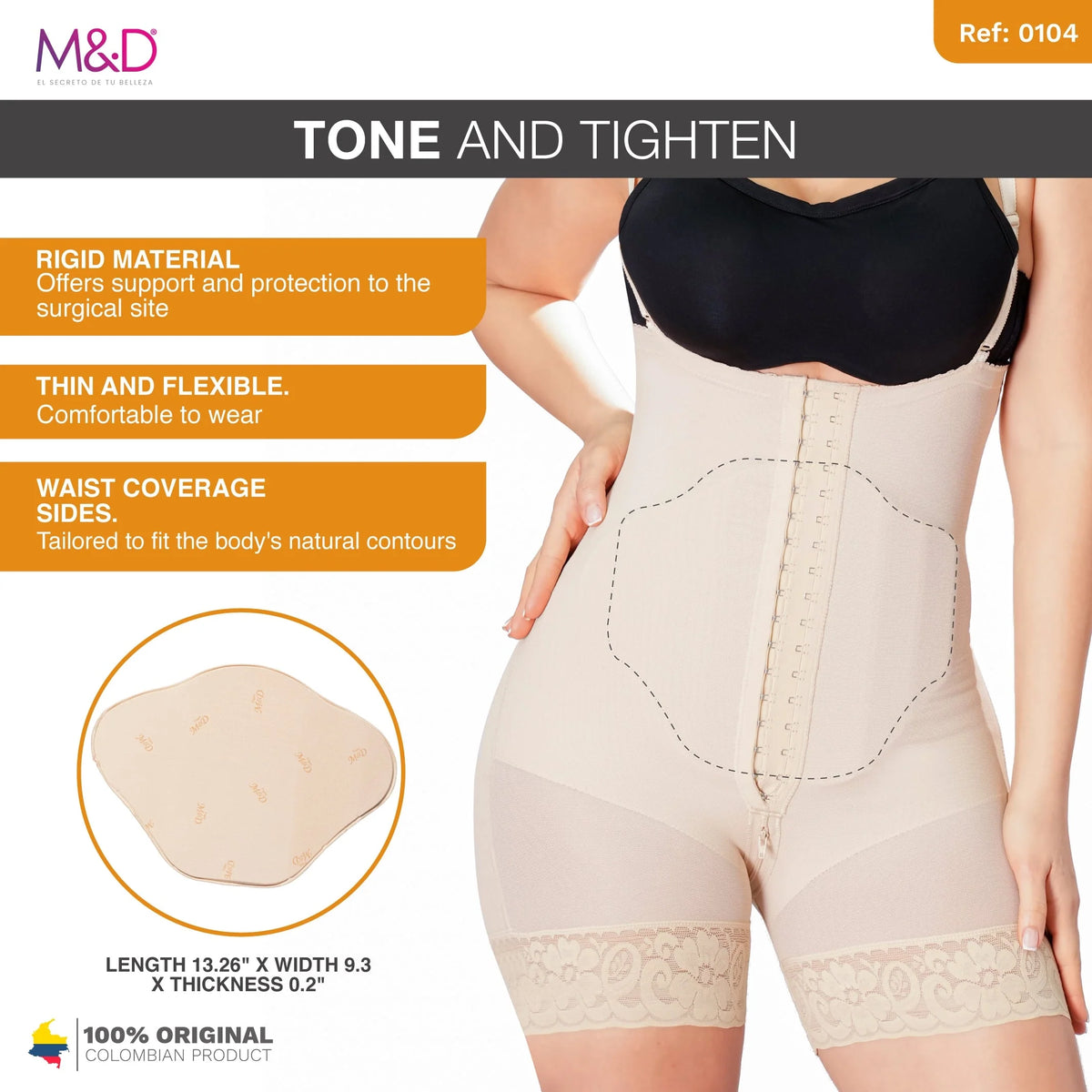 Fajas MYD 104 Abdominal Board After Liposuction / Tummy Tuck - Colombian Shapewear | Siluets
