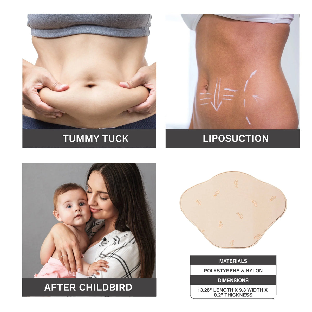 Fajas MYD 104 Abdominal Board After Liposuction / Tummy Tuck - Colombian Shapewear | Siluets