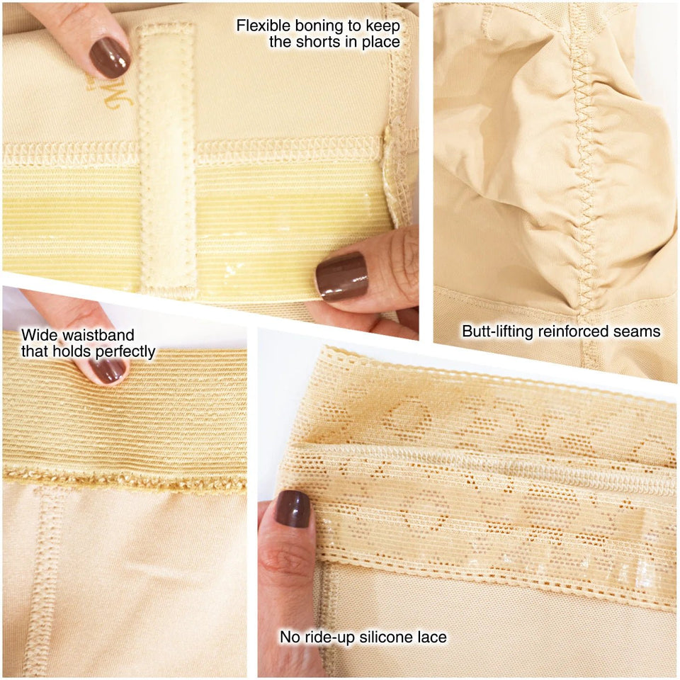 Fajas MYD 0321 – Colombian High - Waist Compression Shorts | Tummy Control - Colombian Shapewear | Siluets