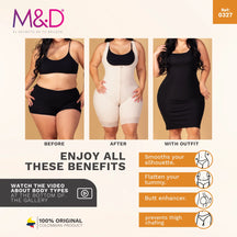 Fajas MYD 0327 – Colombian High - Waist Compression Shorts | Tummy Control - Colombian Shapewear | Siluets