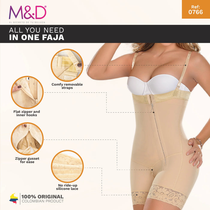 Fajas MYD 0766 – Colombian Strapless Body Shaper | High Compression - Colombian Shapewear | Siluets