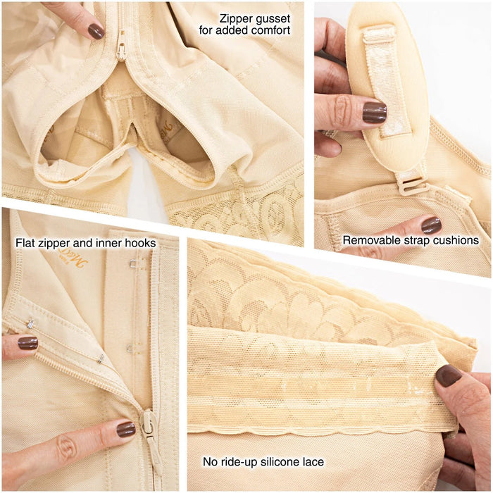 MYD 0768 Mid - Thigh Body Shaper for Women – Powernet Compression - Colombian Shapewear | Siluets