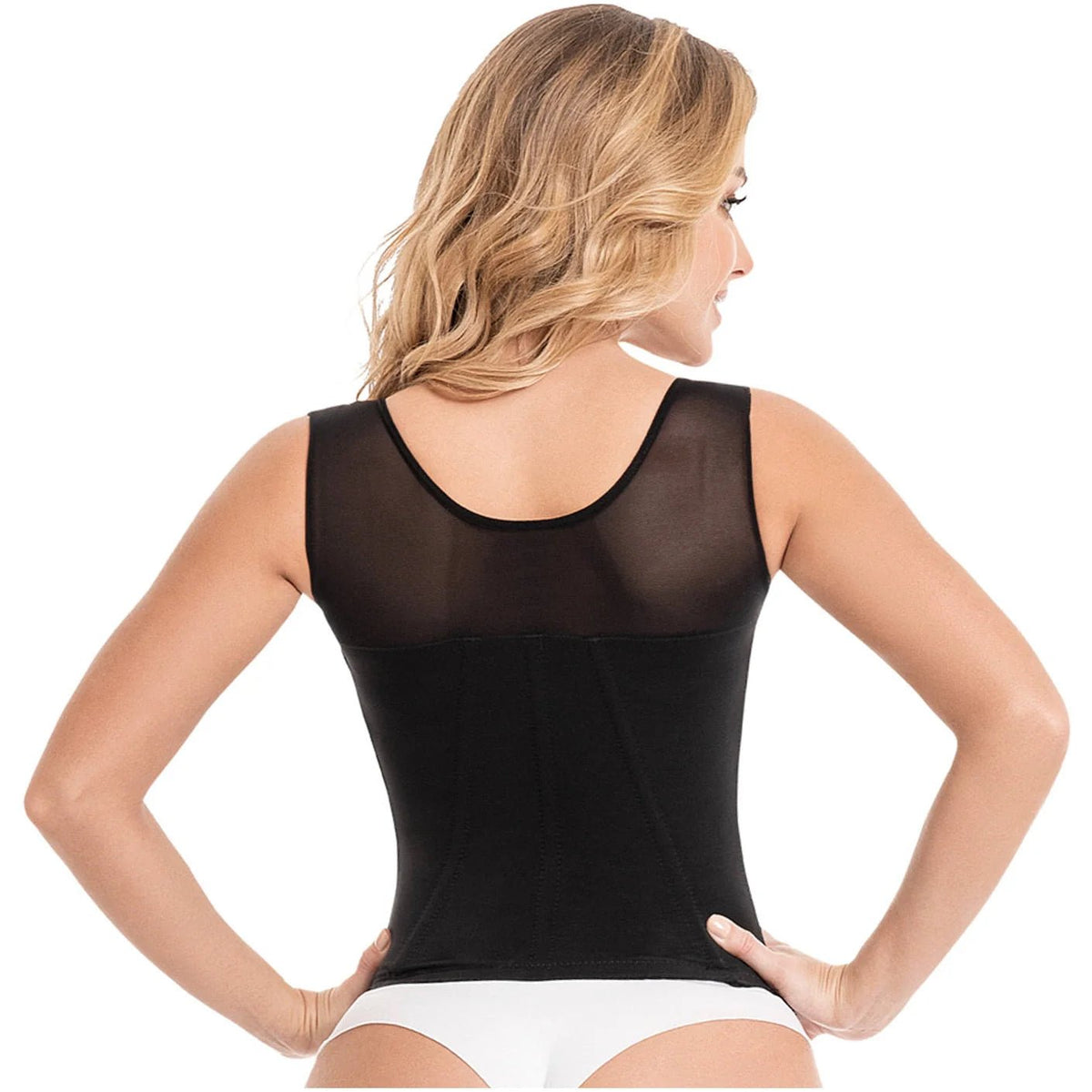 Fajas MYD C - 4055 – Colombian Tummy Control Vest | Open - Bust Shaper - Colombian Shapewear | Siluets