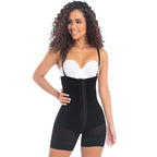 Fajas MYD 0066 – Strapless Mid-Thigh Body Shaper | High Compression Shapewear