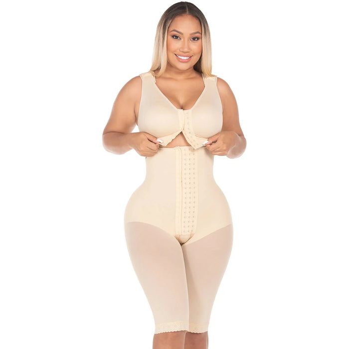 Fajas MYD 00470 – Colombian Post - Op Bodysuit with Bra | High Compression - Colombian Shapewear | Siluets