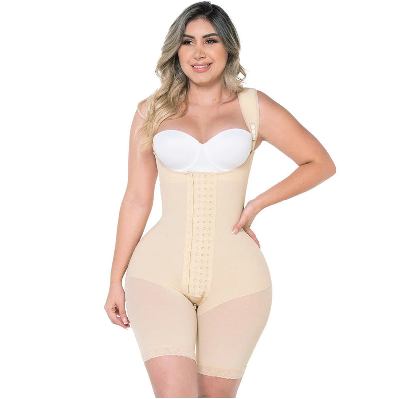 Fajas MYD 0489 – Post - Surgery Mid - Thigh Bodysuit | Colombian Shapewear for Hourglass & Guitar Body Types - Colombian Shapewear | Siluets