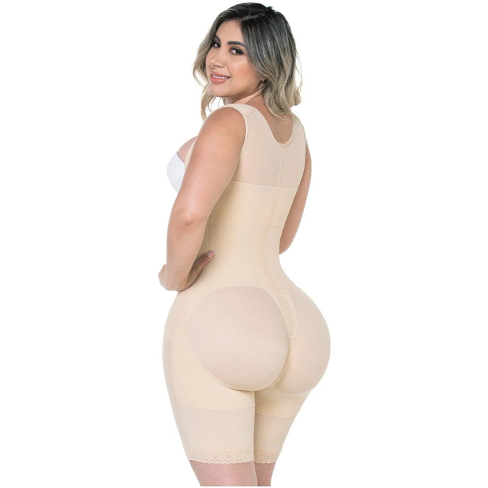 Fajas MYD 0489 – Post - Surgery Mid - Thigh Bodysuit | Colombian Shapewear for Hourglass & Guitar Body Types - Colombian Shapewear | Siluets