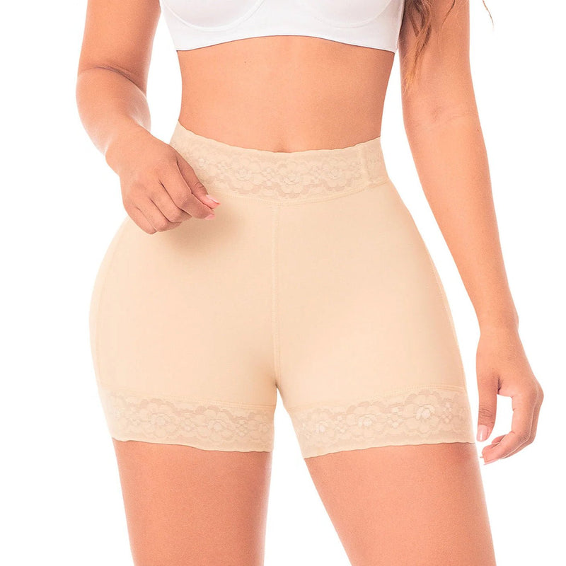 Fajas MYD 0321 – Colombian High - Waist Compression Shorts | Tummy Control - Colombian Shapewear | Siluets
