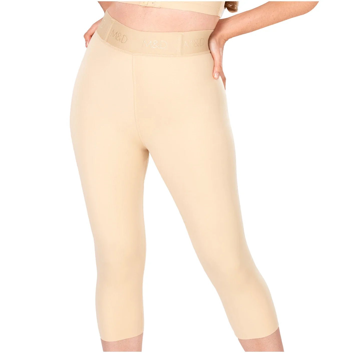 Fajas MYD 08315 – Colombian High - Waisted Capri Faja | Tummy Control - Colombian Shapewear | Siluets