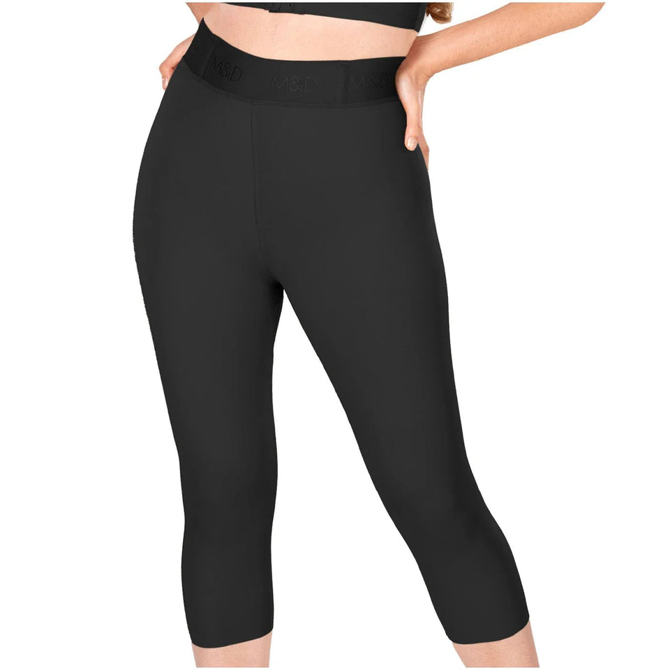 Fajas MYD 08315 – Colombian High - Waisted Capri Faja | Tummy Control - Colombian Shapewear | Siluets